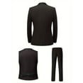 thumbnail image 2 of Beauty-Emily Men’s 4-Piece Classic Suit Set, Lapel Blazer, Vest, Pants & Adjustable Straps – High-Quality Fabric, Comfortable Fit, Perfect for Weddings, Parties & Proms, 2 of 8