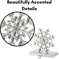 thumbnail image 6 of BirdRock Home Snowflake Stocking Holder Hooks for Mantel Set of 4, 6 of 6