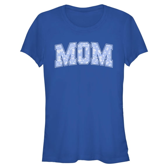 Juniors Disney Mom Collegiate Pattern T Shirt