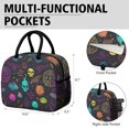 thumbnail image 6 of Womens Neon Halloween Pattern Lunch Box for Work,Insulated Lunch Bag for Women,Loncheras Para Mujer,Leakproof Adult Lunch Bag for Work,Beach,Travel,Picnic,Camping, 6 of 7