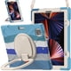 thumbnail image 4 of Funda con soporte de anillo ajustable para iPad de 9,7 pulgadas (2018) con correa para el hombro, gran soporte de anillo ajustable, protección contra golpes., 4 of 5