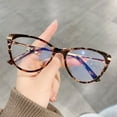 thumbnail image 4 of Fashion Office Portable Durable Anti-Blue Light Glasses Oversized Eyeglasses Computer Goggles Ultra Light Frame 4, 4 of 8
