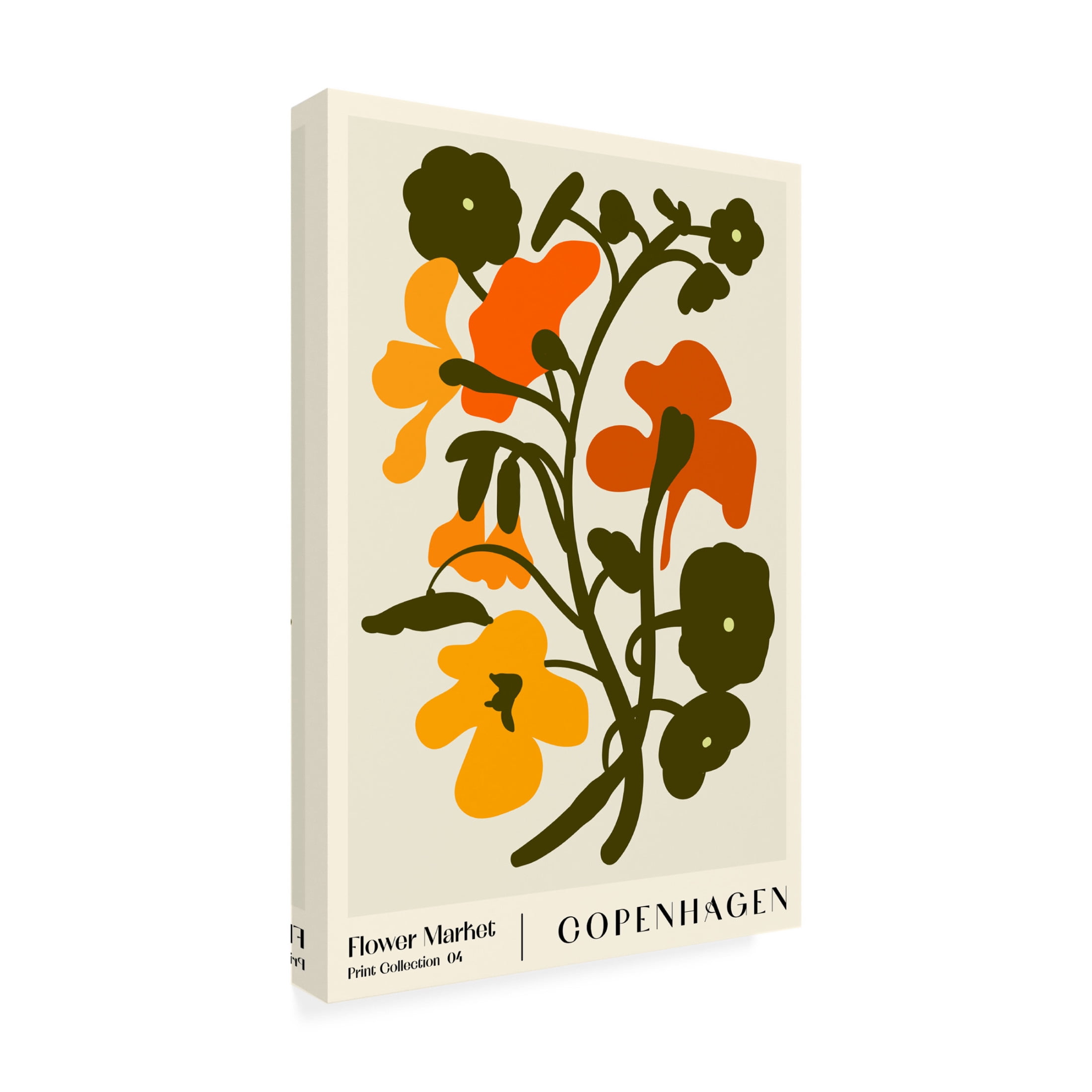 Trademark Fine Art NKTN Flower Market Copenhagen Canvas Wall Art