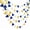 Blue Gold Beige, variant on Blue Gold Beige Glitter Felt Triangle Pennant Banner, Mini Bunting for Birthday, Wedding, Graduation & Nursery Decor