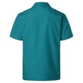 thumbnail image 2 of Camisas Para Hombre Manga Larga Hombres primavera y verano moda y ocio Dongfeng Multi bolsillo botón solapa camiseta manga corta (Sky Blue, L), 2 of 7