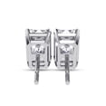 thumbnail image 3 of AFFY Solitaire Stud Earrings for Women 6.5X5MM Emerald Shape Lab Created Moissanite 4 Prong Stud Earrings in 14K Solid White Gold Jewelry Gift for Her, 3 of 5