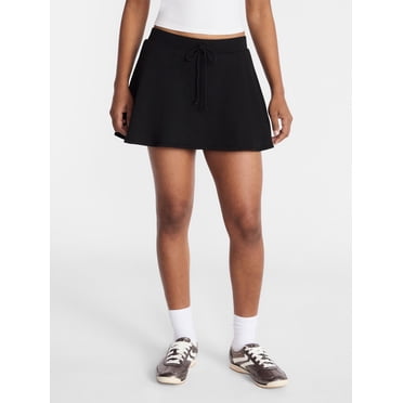 No Boundaries Fleece Skater Skort, Women's XXS-XXL