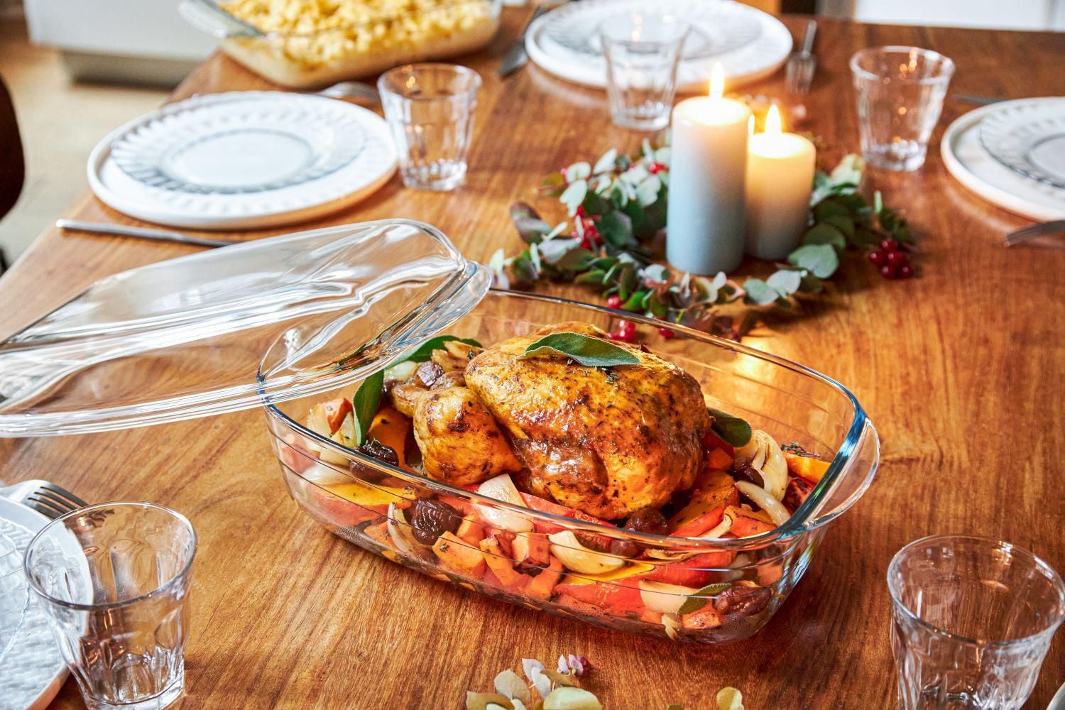 Duralex Ovenchef Reversible Casserole 35 x 22cm 6.7L 2 pieces