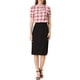 thumbnail image 2 of Blusa de Cuello con Corbata de Cuadros INSPIRE CHIC para Mujeres, Retro, de Manga Corta con Volantes, Color Rojo S, 2 of 7