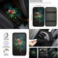 thumbnail image 4 of COEQINE Car Seat Covers Full Set Front and Back Seat Covers/1Pcs Steering Wheel Cover/Gear Shift Knob Cover/Safety Seat Belt Pads/Armrest Box Cover/Coaster Universal Fit Most Vehicles Parrot, 4 of 4