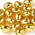 thumbnail image 1 of Huevos de Pascua dorados JOYIN, 12 unidades, plástico metálico, 60 ml, rellenables, 1 of 7
