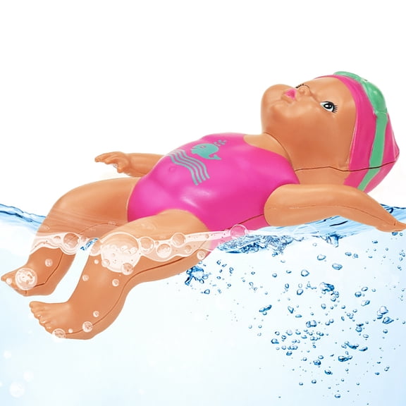 Electric Swimming Pool Floating Doll Self-Propelled Water Gliding Figure for Summer Beach & Backyard Water Fun Activities