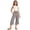 Gray, variant on Girls Ponte Pants For Girls Solid Loose Fit Half Length Trousers For Everyday Play ,Loose Wide Leg Casual PantsSize 5-6 Years ,Black