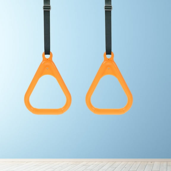 IDEANATEGRATE 2Pcs Gym Rings for Athletes and Fitness Enthusiasts with Multifunctional Design 11.8X6.1X0.8in