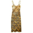 thumbnail image 5 of Mermaid Fish Scales Fine Art Sleeveless Dress Summer Dress Woman 2025, 5 of 7