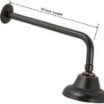 thumbnail image 3 of Aqua Elegante Shower Arm And Flange for Rain Shower Hardware - 12 inch - Oil-Rubbed Bronze, 3 of 5