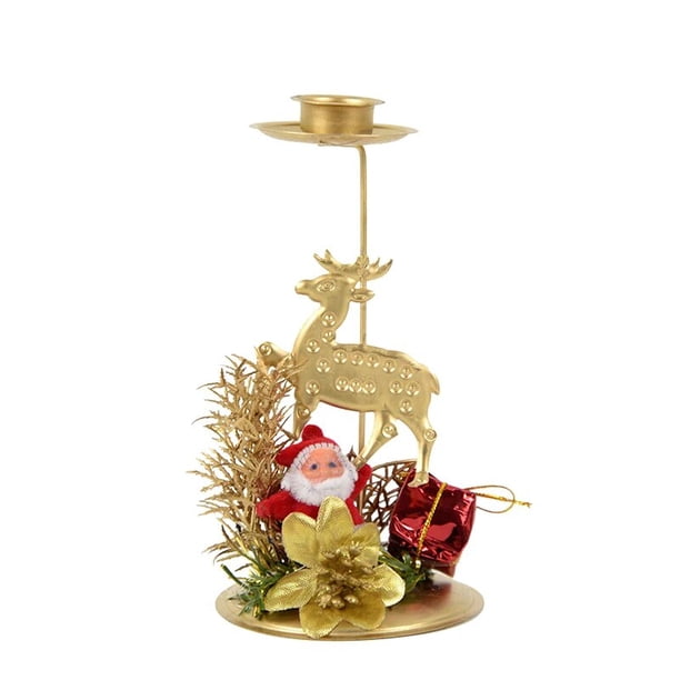Candelabro de árbol de Navidad, adorno de mesa, decoraciones para fiesta de año nuevo y Cena