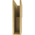 thumbnail image 4 of 6"W x 24"D x 24"H Thin Chapel Hill Rough Cedar Woodgrain TimberThane Corbel, Primed Tan, 4 of 6