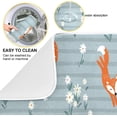 thumbnail image 2 of SKYSONIC Lovely Doodle Fox Dish Drying Mat,Absorbent Microfiber Dishes Drainer Mats for Kitchen Counter Large Size,Dish Drying Pad 18x24, 2 of 6