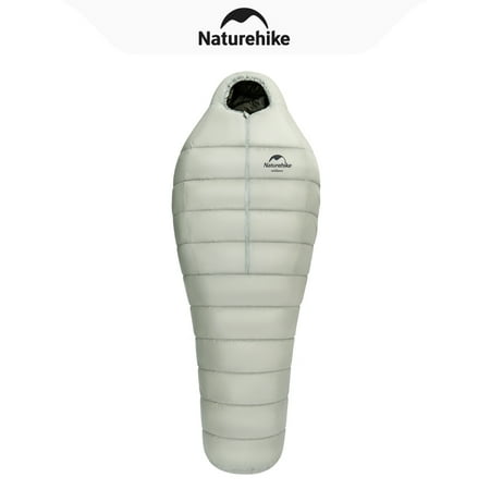 Naturehike, Ultralight Goose Down Sleeping Bag, Compact Mummy Sleeping Bag for Adult, Portable Sleeping Bags with Compression Sack for Cold Weather, Water Repellent, For Hiking/Travel/Expedition.