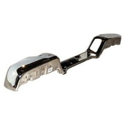REAR STEP BUMPER FACE BAR; CHROME; FOR MODELS WITHOUT TOW PACKAGE;