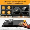 Induction Cooktop Protector Mat, FoodGrade Silicone Induction Cooktop Mat Stove Guard Heat