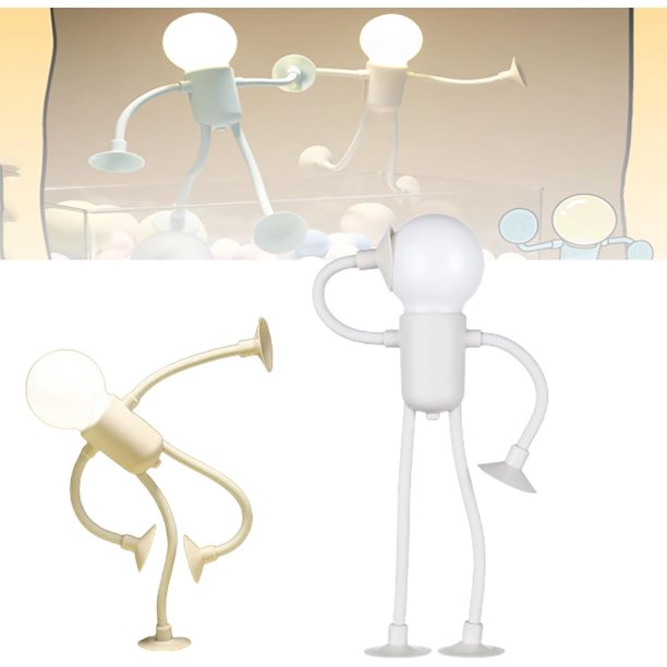 HeeHom - Lámpara de noche con forma intercambiable de deportista, minilámpara de noche con forma de hombrecito (2024), luces de noche con forma DIY para habitación de niños y niñas, lámpara de