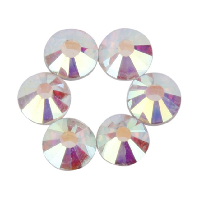 tredstone Shimmering White Glass Crystal Round Flat Back Rhinestones SS16 1400 Pcs
