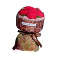 thumbnail image 4 of Ramo de flores artificiales de ganchillo, ramo tejido, regalo de cumpleaños, decoración del hogar retro Rojo, 4 of 9