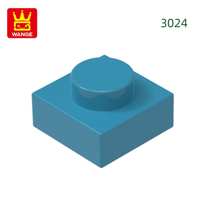 588Pcs/Lot 3024 1x1 Short 1-Hole Building Blocks Classic Base Parts Compatible with Bricks Children Toys Assembly Gift Box 28.Dark Turquoise about 588pcs