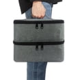 thumbnail image 4 of Double Layer Nail Polish Bag Manicure Double Layer Cosmetic Portable Storage Case Handheld Beginners Container Household Organizer, 4 of 6