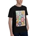 thumbnail image 2 of Bingfone Travel Stamp Men'S Loose Fit Short-Sleeve Pocket T-Shirt, 2 of 7