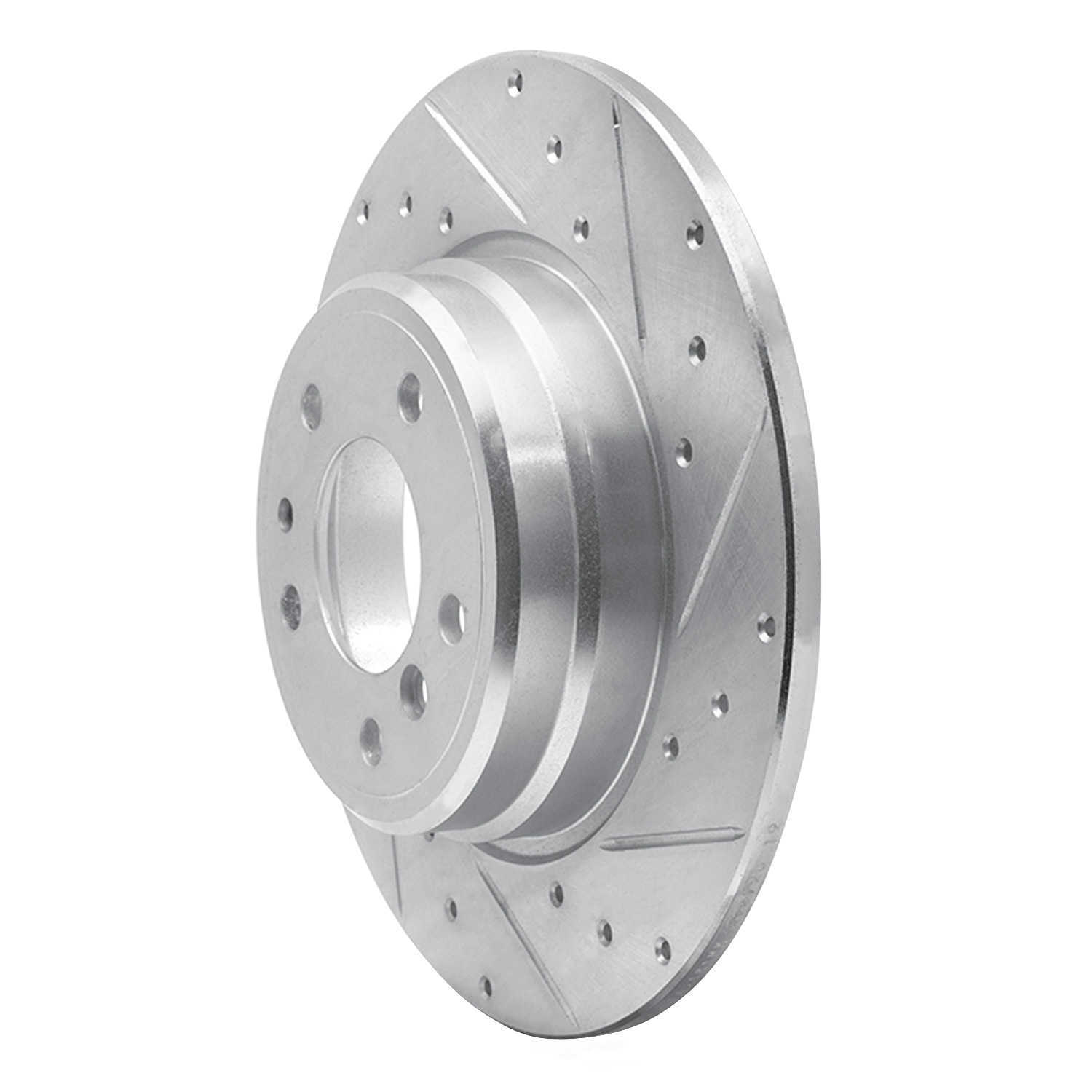 Dynamic Friction Company 631-31030R DFC Brake Rotor - Drilled And Slotted - Silver