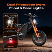 Electric Dirt Bike for Adults,3000W Electric Motorcycle 36MPH 48V 25Ah Battery,85+Miles Electric Bike,16 Fat Tire Ebike,Dual Hydraulic Brakes Mountain Bike,Full Suspension,UL2849