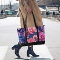 thumbnail image 4 of FORMRS Canvas Laptop Tote Bag for Women with 15.6" Computer Compartments Shoulder Handbag, Vibrant Art Flowers, 4 of 7