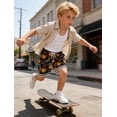 thumbnail image 2 of Aideaone Boys Button Down Shirts Short Sleeve Solid Striple Seersucker Shirt with Chest Pocket 5-14 Years, 2 of 6
