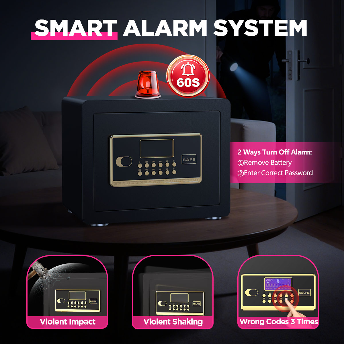 Sysenfo 1.5 Cu Ft Home Security Safe with Digital Keypad photo 7