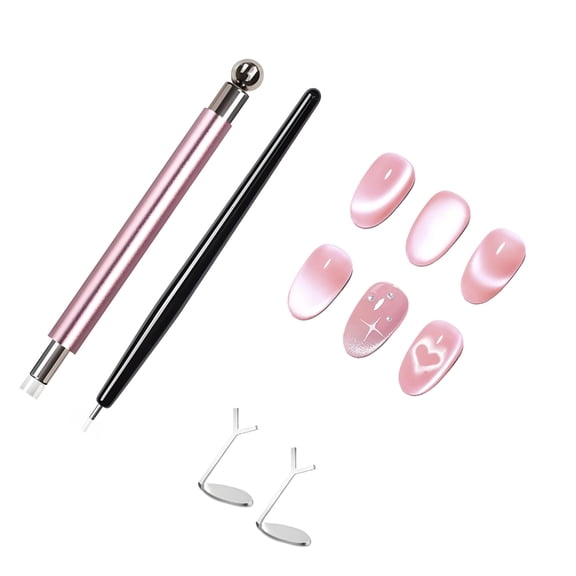 Cats Eye Gel Nail Polishs Magnet Tools Set Cats Eye Magnetic for Nail Multi Shaped Magnet Stick for Cats Eye Effect