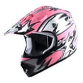 thumbnail image 3 of WOW Youth Kids Motocross Helmet BMX MX ATV Dirt Bike HBOY Star Matt Pink, 3 of 5