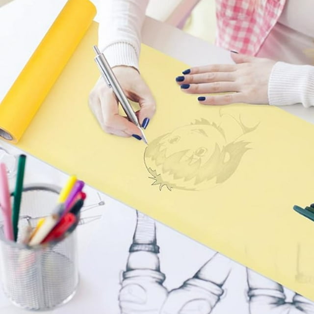 Rollo de Papel de Calco, Transparencia Papel de Costura de Replicación Sin Esfuerzo Fácil de Cortar y Usar Rollo de Papel para Bocetos para Diseñadores, Caricaturistas y