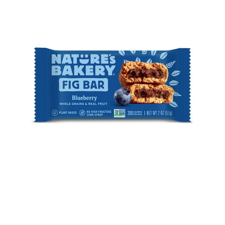 Nature's Bakery Blueberry Fig Bar With Whole Wheat, 2 oz, Soft Baked Snack
