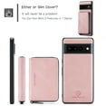 thumbnail image 3 of Dteck for Google Pixel 7A Case with Magnetic Detachable Zipper Wallet Back Cover,Pink, 3 of 7