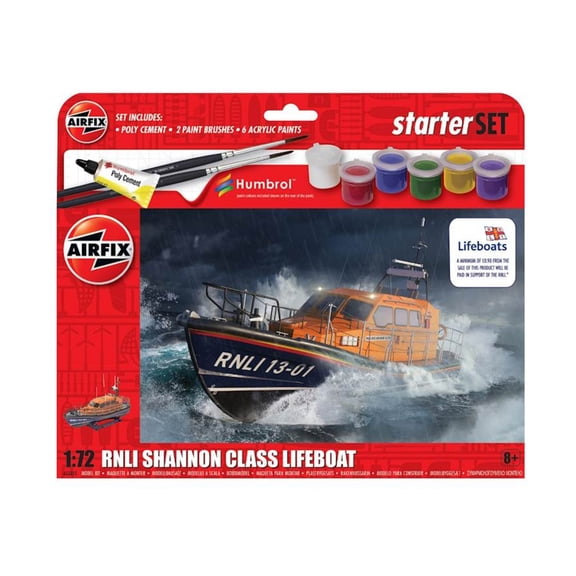 Airfix Starter Set - RNLI Shannon Class Lifeboat New
