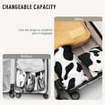thumbnail image 6 of Cow Print Cosmetic Bag Travel Makeup Pouch Foldable Washable Soft Fabric Protective Wrap Organizer for Women Girls, 6 of 9