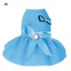 thumbnail image 2 of Methold Ropa para mascotas Chaleco con lazo de gasa Vestido Disfraz Regalo Ropa para mascotas Azul XS, 2 of 6