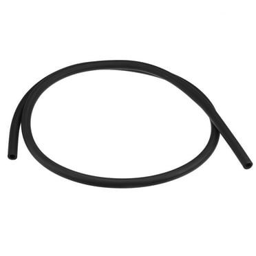 Uxcell 1/4-inch ID 3/8-inch OD 3.3ft Black Latex Tubing Elastic Rubber Hose
