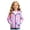 Purple PAQMBJ17, variant on Girls' Outerwear Jackets & Coats Toddler Girl Color Blend Print Zip Up Hood Coat Elastic Multi Tone For Holiday Family Photo(5-6 Years,Blue)