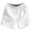 White, variant on Huanglei Men's Casual Shorts ,Linen Drawstring Waist Loose Fit Shorts For Men Solid Color Casual Beachwear 3/4 Length Summer Trousers (Black ,Large)