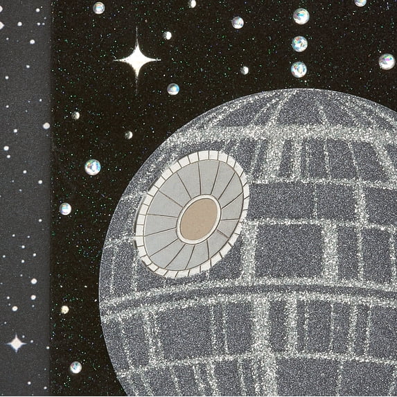 Papyrus Greeting Card-Star Wars Disco Death Star
