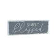thumbnail image 2 of Parisloft Indoor Simply Blessed Modern Farmhouse Wood Wall Sign, Gray, 15.875"W, 2 of 7